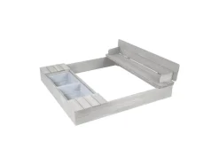 Zandbak met opklapbare zitbank