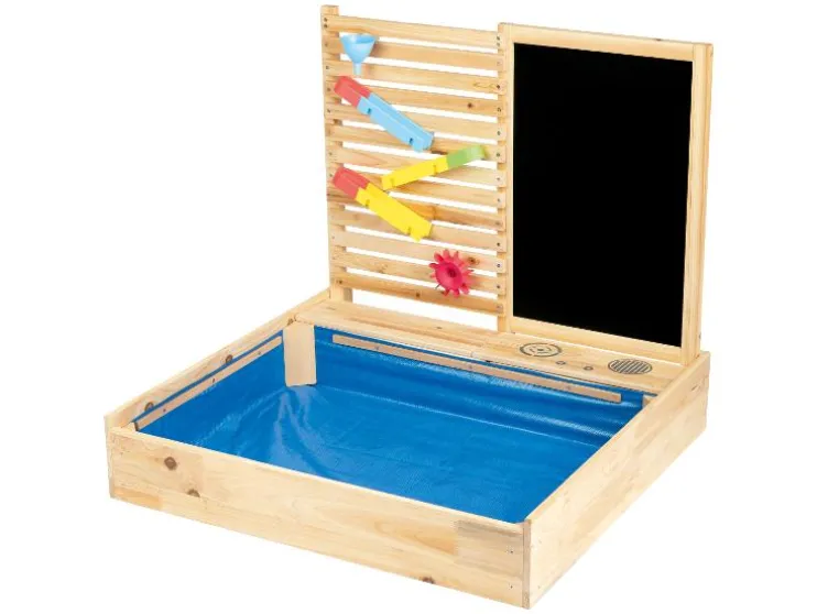 Zandbak met waterspeelwand