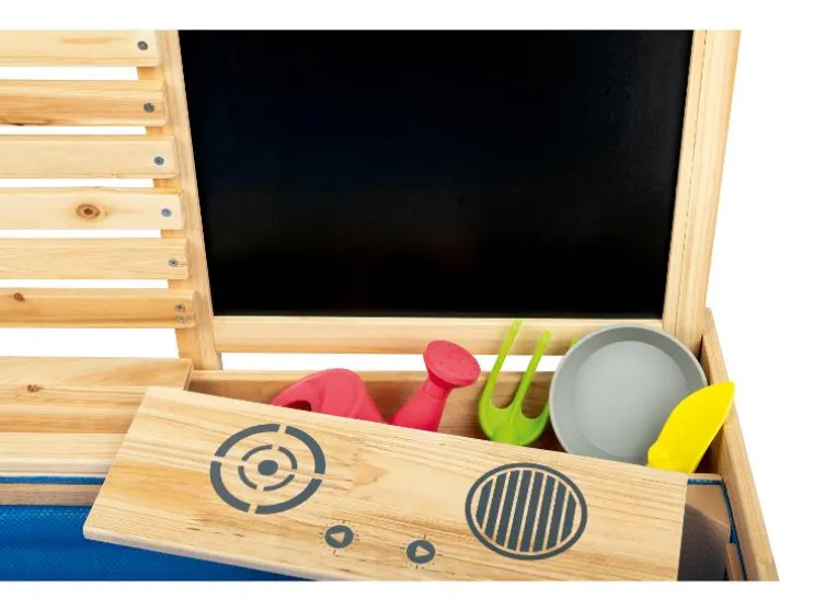 Zandbak met waterspeelwand