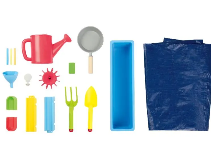 Zandbak met waterspeelwand